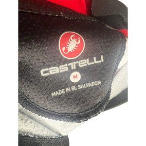 Castelli mens medium cycling Jersey full zip long sleeve rainbow